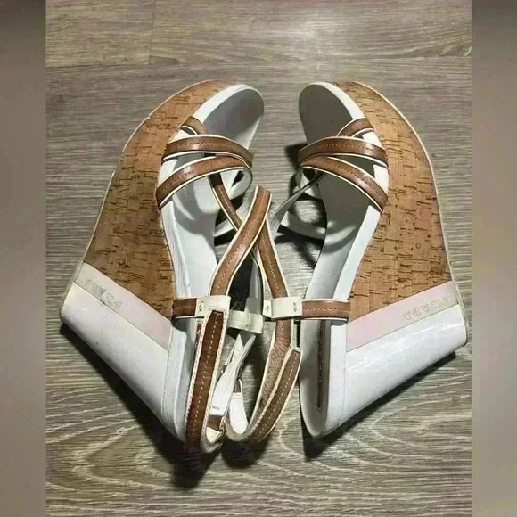 Parada white wedges Sz 8 - Picture 6 of 9